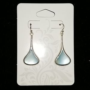 New Silver Tear Drop Earrings